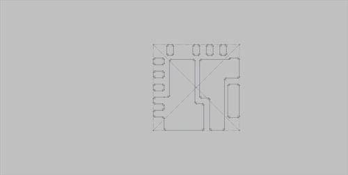 QFN3X3_18L_EP2_S Land Pattern